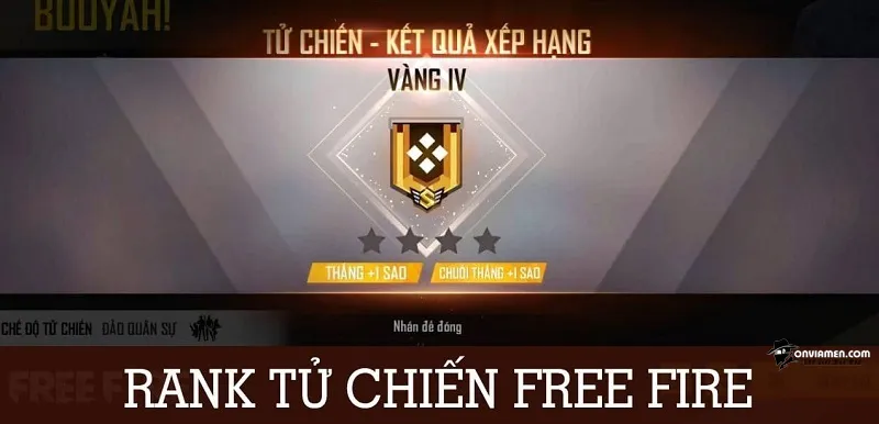 Logo rank vang free fire